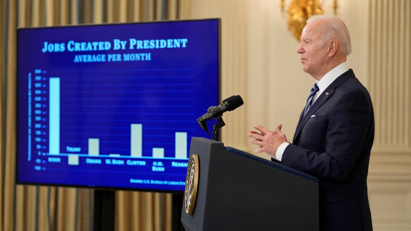 Comentarios del presidente Joe Biden sobre el empleo de EEUU en enero (EFE)