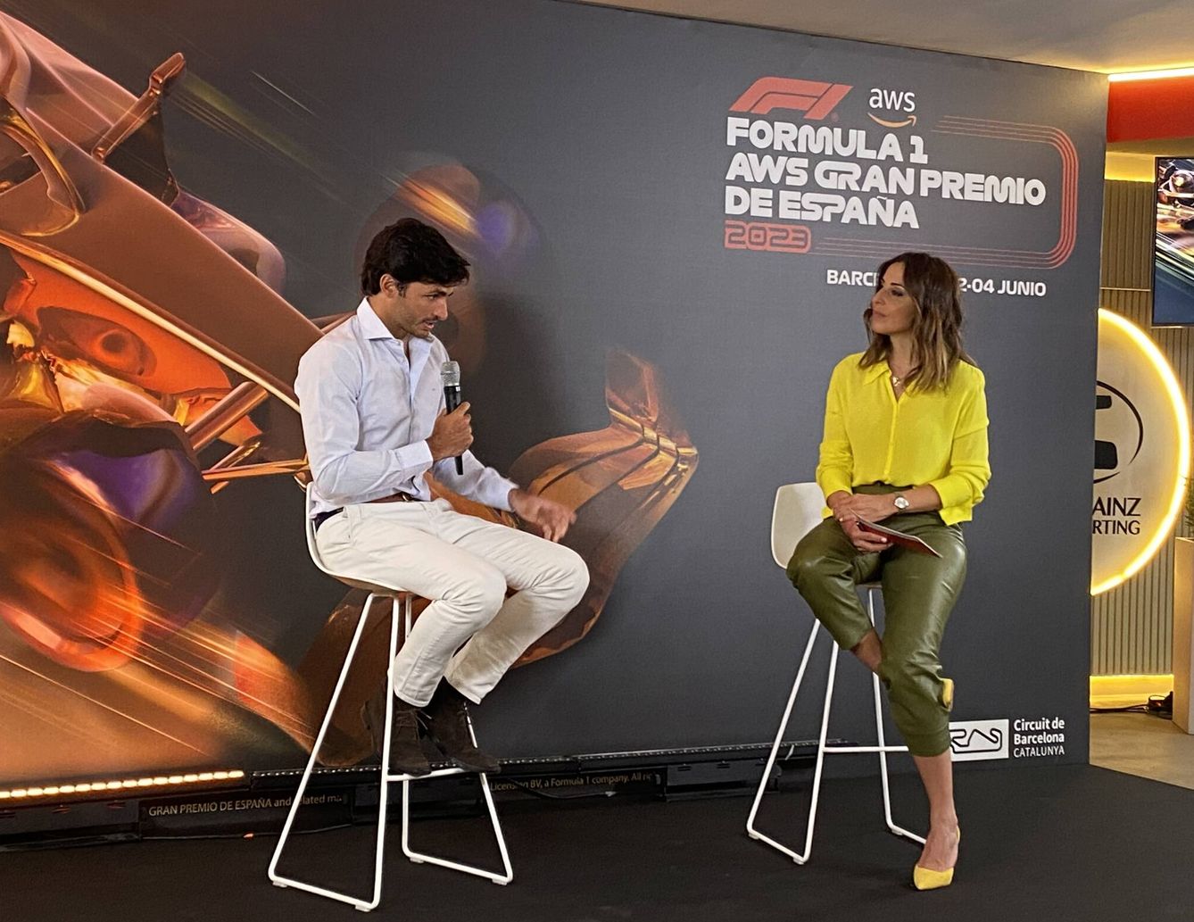 Sainz explicó el valor emocional del GP de España. (Javier Rubio)
