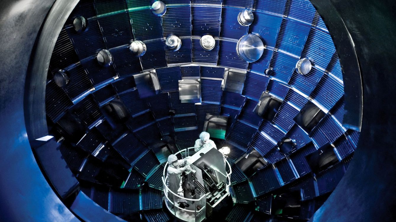 Foto: El interior del reactor del Lawrence Livermore National Laboratory. (LLNL)