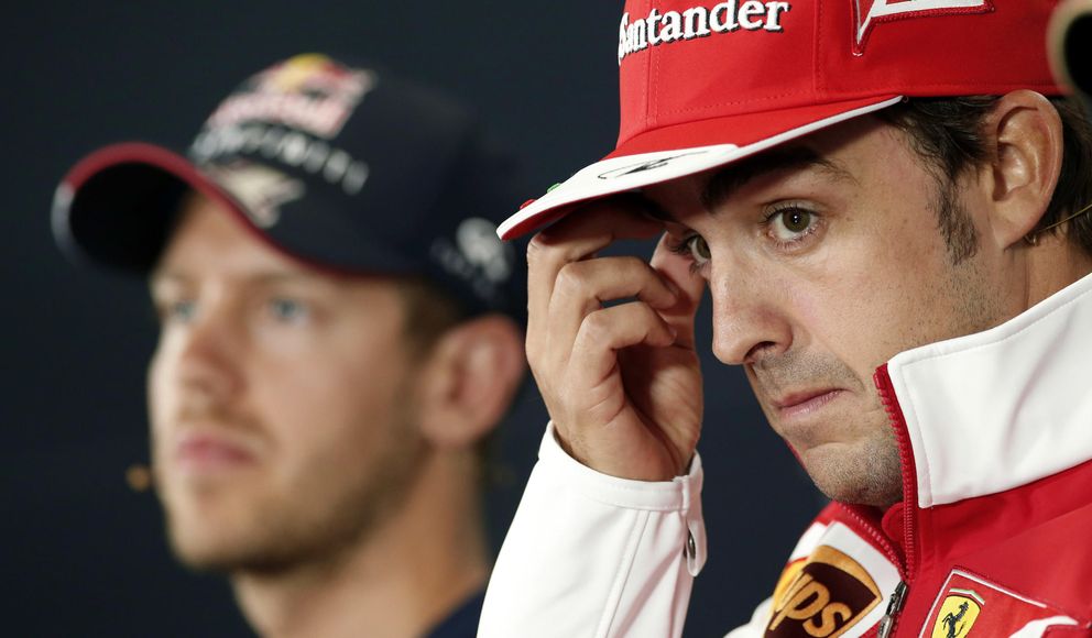 Fernando Alonso, durante la rueda de prensa este jueves en Montmeló. (Reuters)