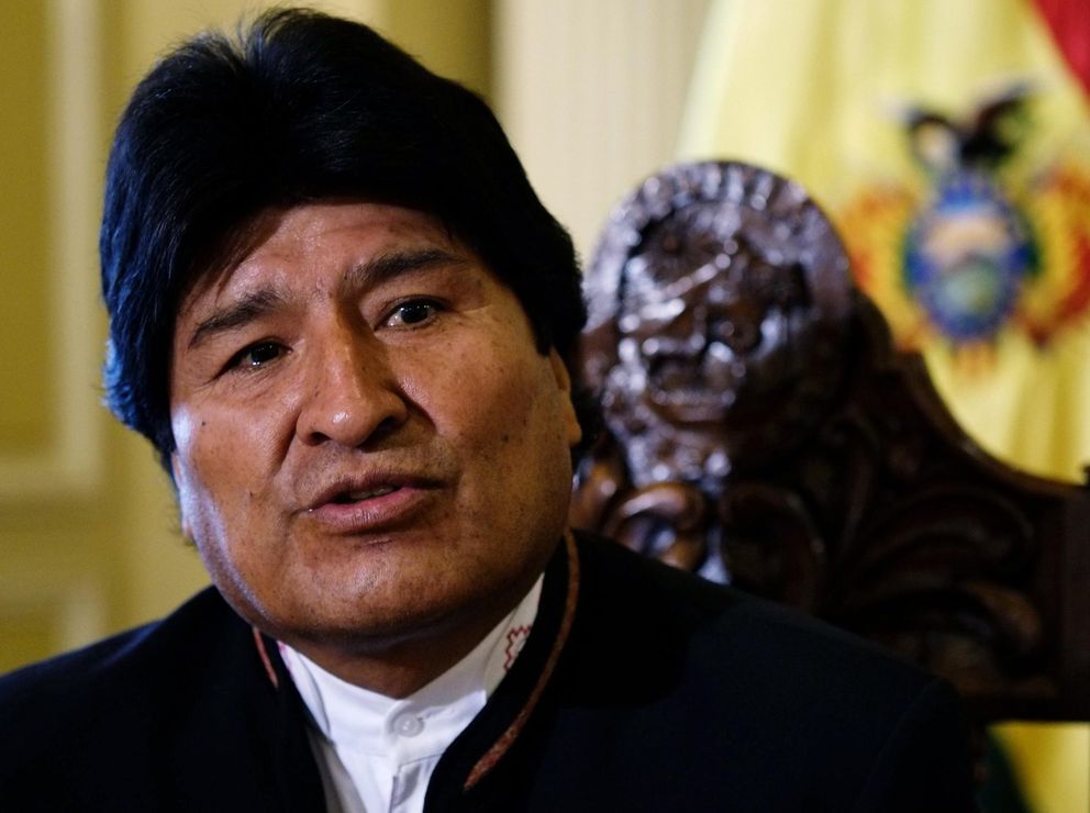 Evo Morales durante una entrevista (Reuters)