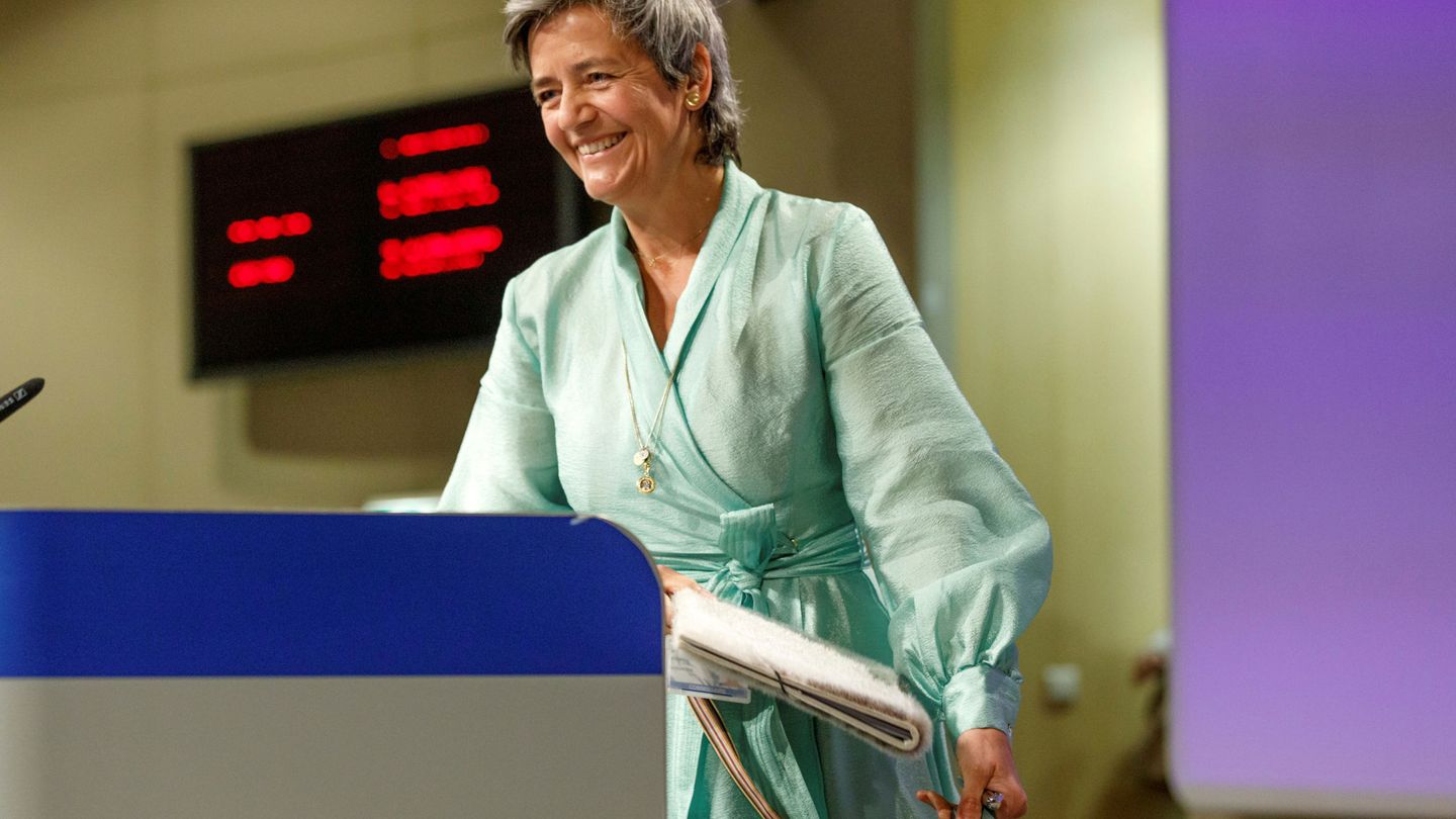 La vicepresidenta ejecutiva de la Comisión Europea, Margrethe Vestager. (Reuters)