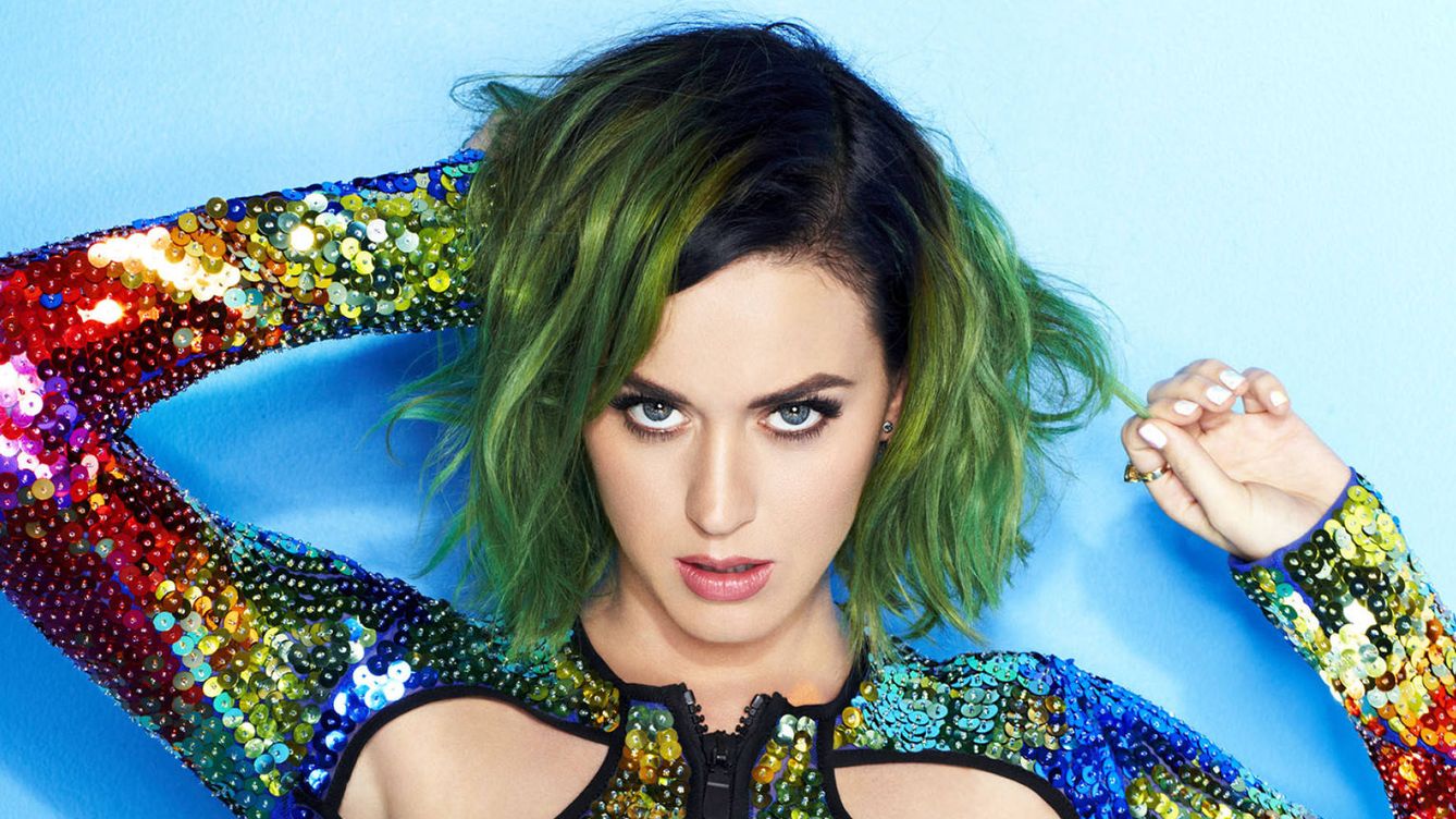 Foto: Katy Perry en una imagen de archivo con el pelo verde 