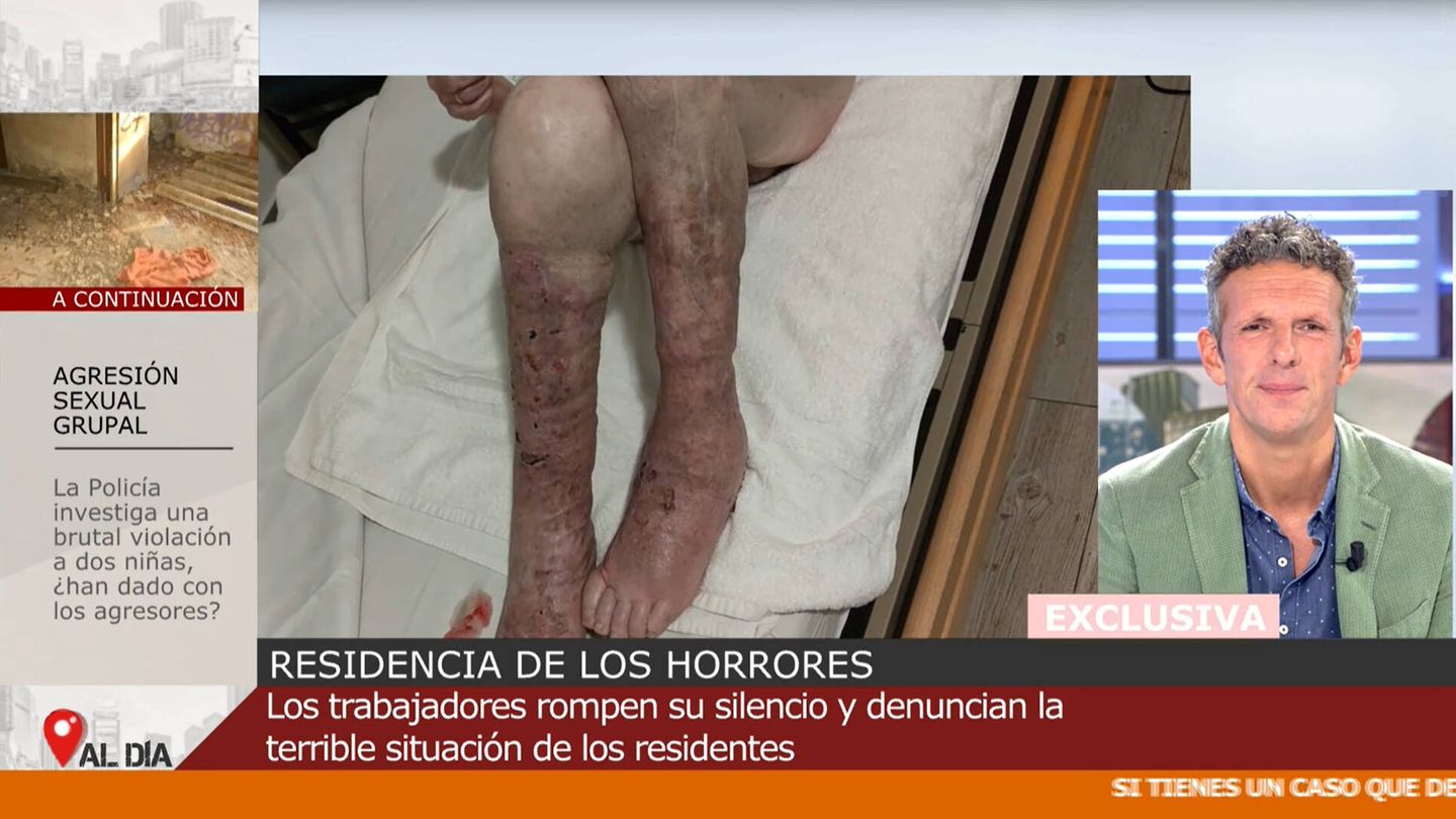 Impactantes imágenes de los ancianos de la residencia de Pontevedra. (Mediaset)