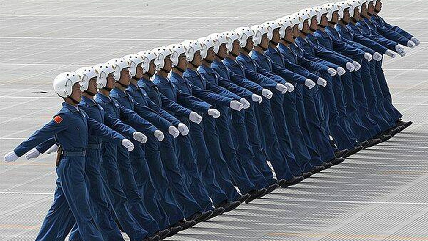 Soldados de la fuerza espacial china (Wikimedia Commons)