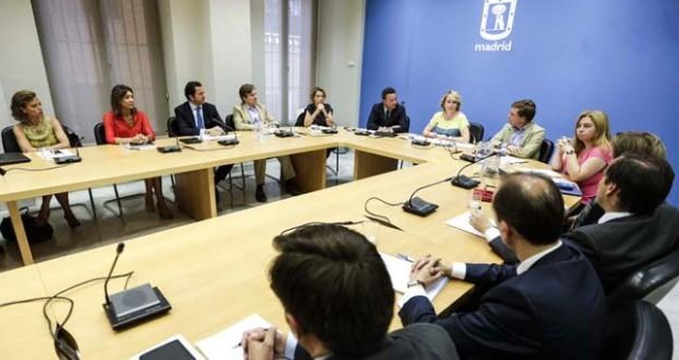 Reunión del Grupo Municipal del PP en el Ayuntamiento de Madrid
