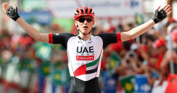 Foto: Es la primera victoria del UAE Team Emirates en la Vuelta. (EFE)