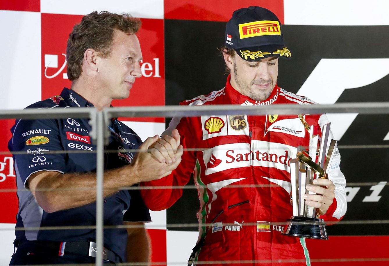 Horner ha reconocido en 2023 que en varias ocasiones Red Bull intentó fichar a Alonso. (EFE/Enric Fontcuberta)