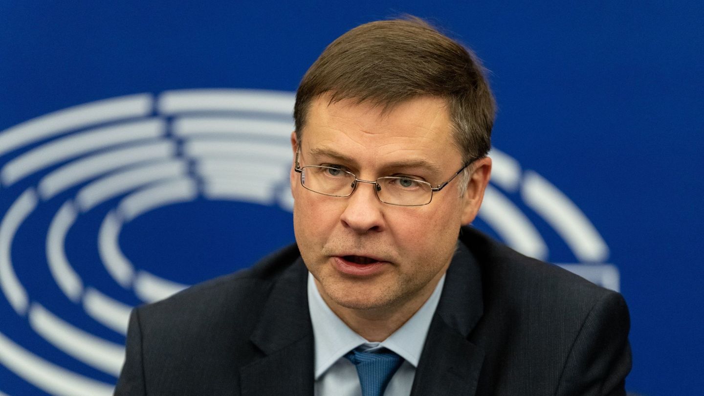 El vicepresidente del Ejecutivo comunitario para el Euro, Valdis Dombrovskis. (EFE)