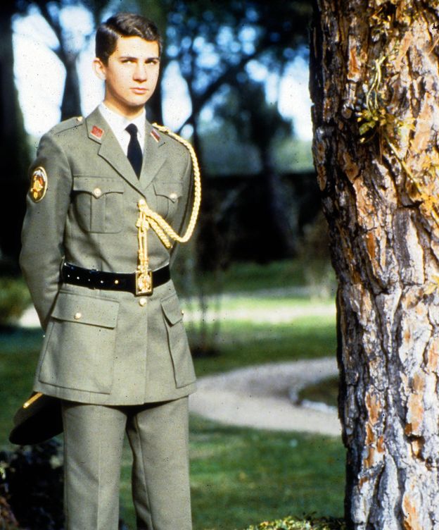 Foto: El entonces príncipe Felipe en la Academia Militar de Zaragoza.(CP)