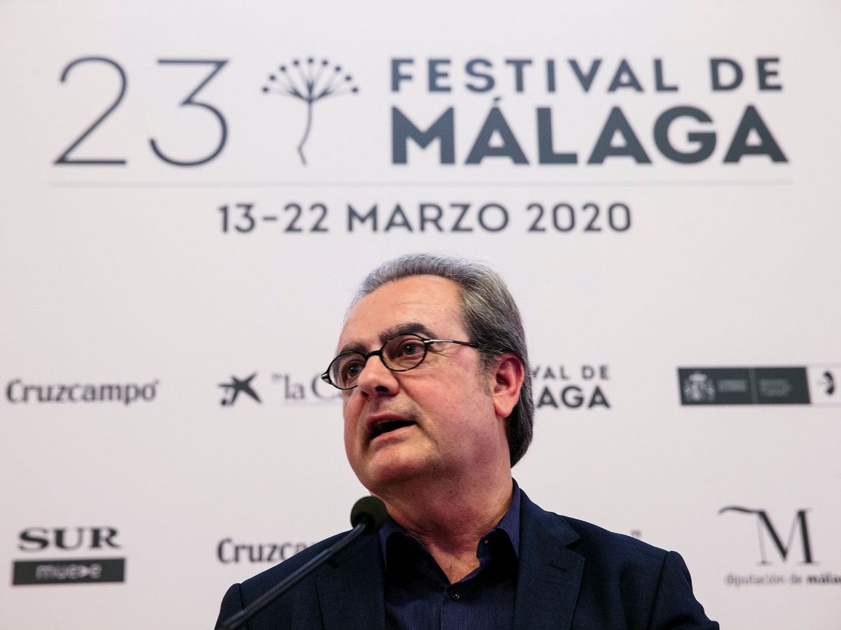 Foto:  El director del Festival de Cine en Español de Málaga, Juan Antonio Vigar, en la presentación de la 23 edición del certamen (EFE).