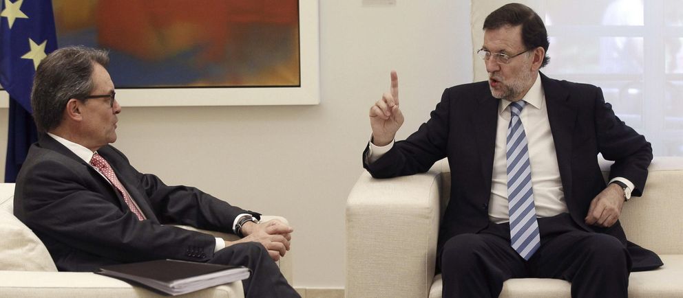 Rajoy recibe a Mas en Moncloa (EFE)