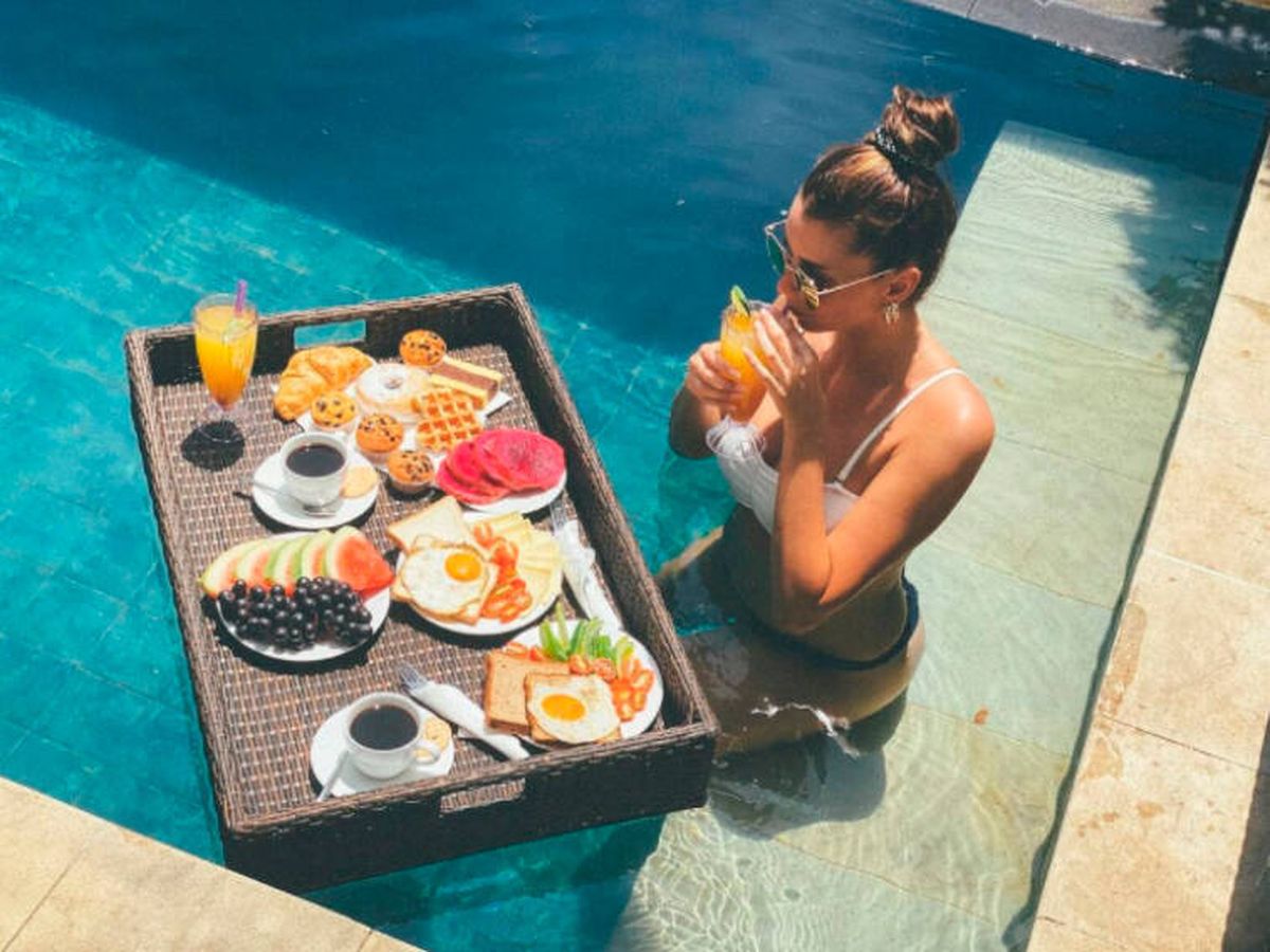 Foto: Los desayunos flotantes son lo último en lujo y arrasan en las redes (Instagram)