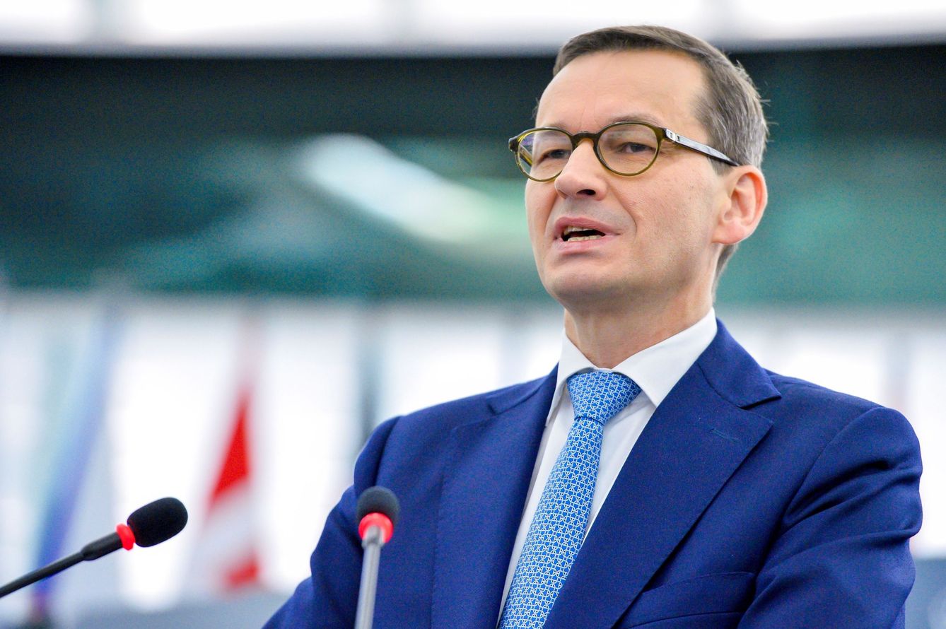 El primer ministro polaco ante la Eurocámara (EFE)