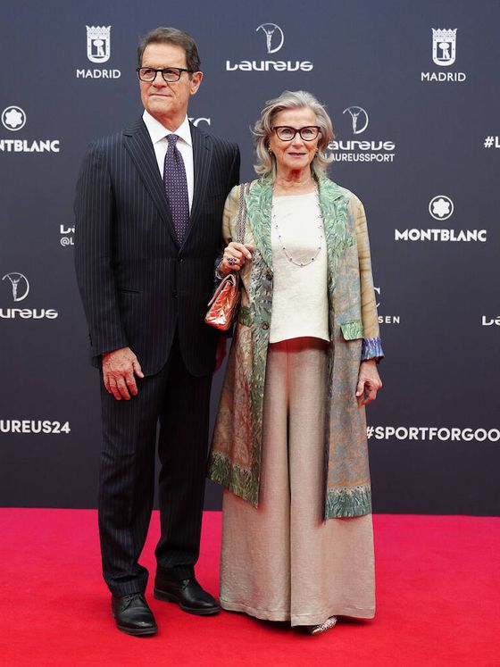Fabio Capello y Laura Gishi acuden a los Premios Laureus del Deporte 2024. (LP)