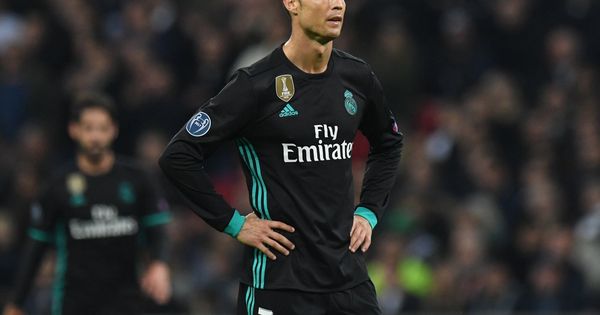 Foto: Cristiano Ronaldo tras recibir el segundo gol del Tottenham. (EFE)