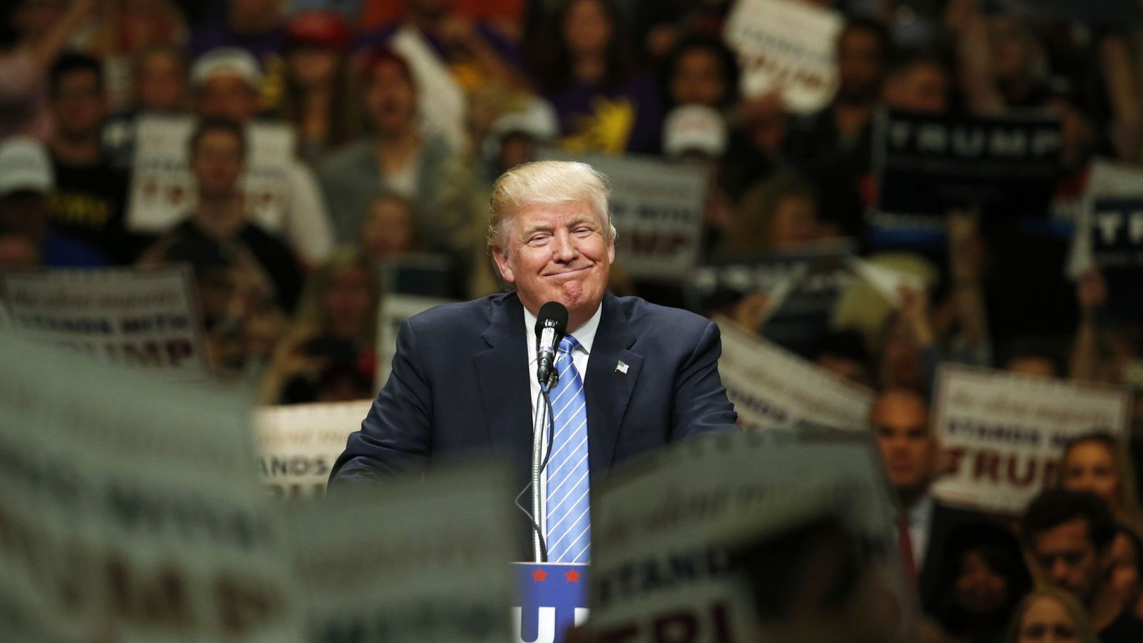 Foto: Donald Trump, durante un mitin en Anaheim, California, el 25 de mayo de 2016. (Reuters)