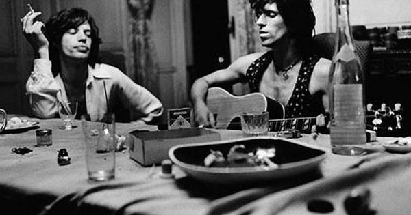 Foto: Escena rock habitual en los 70 con Mick Jagger y Keith Richards