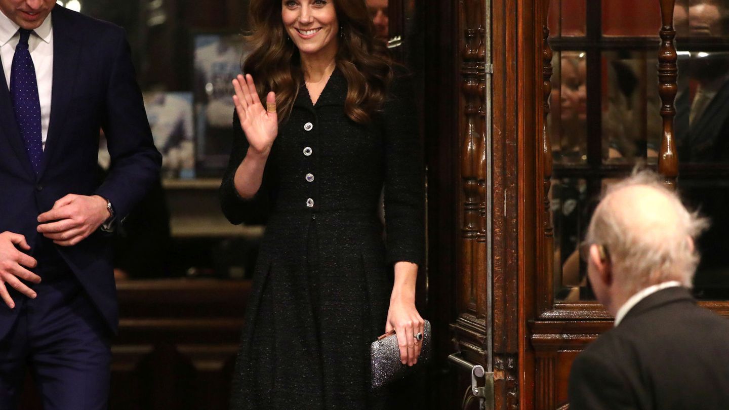 Kate Middleton en el Noël Coward Theatre. (Reuters)