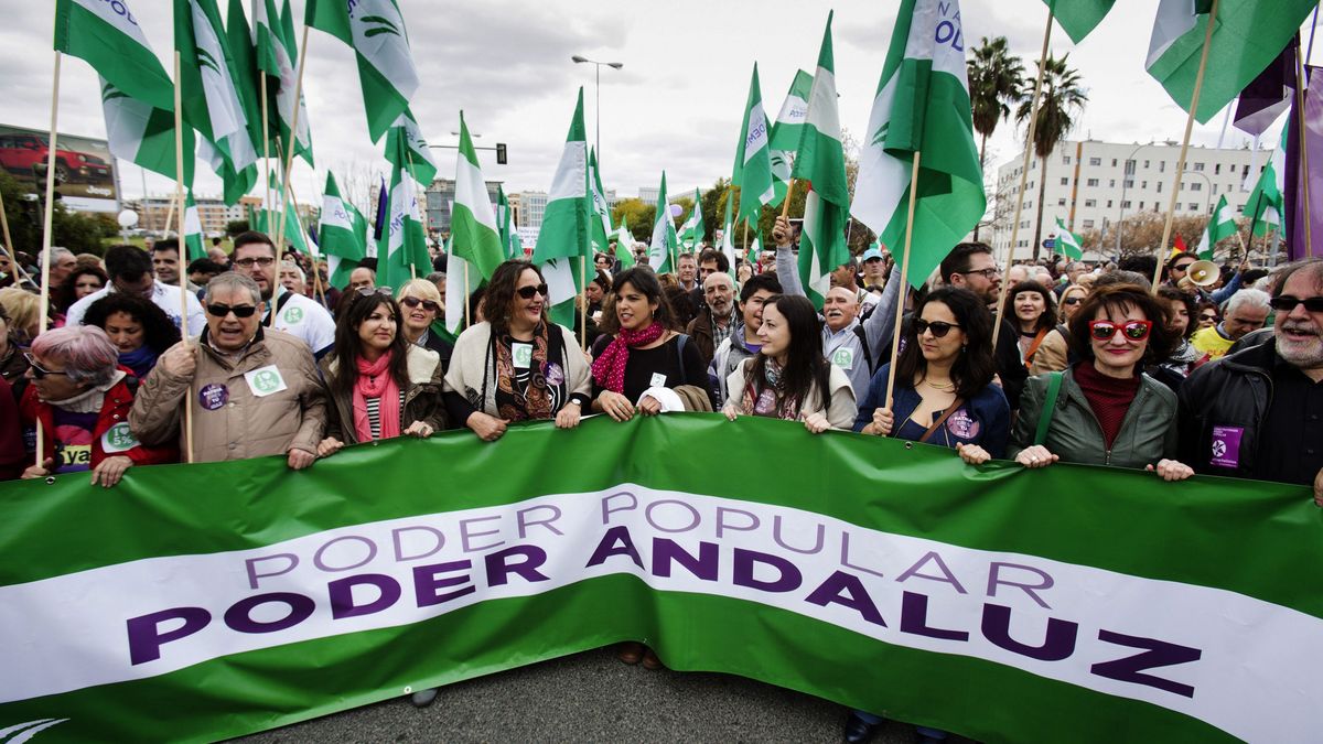 Podemos Andalucía sale en auxilio del 1-O y acentúa su perfil nacionalista