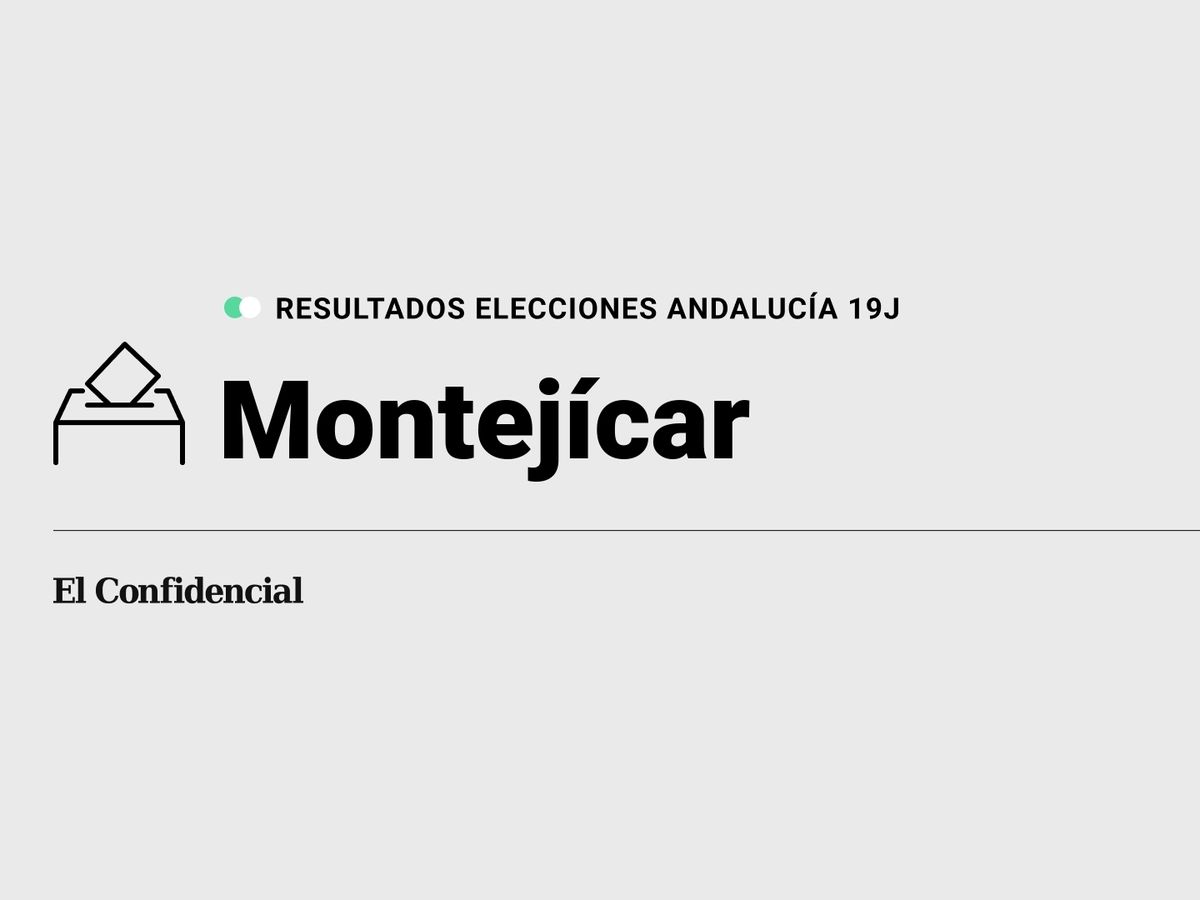 Foto: Resultados en Montejícar, Granada, de las elecciones de Andalucía 2022 este 19-J (C.C./Diseño EC)