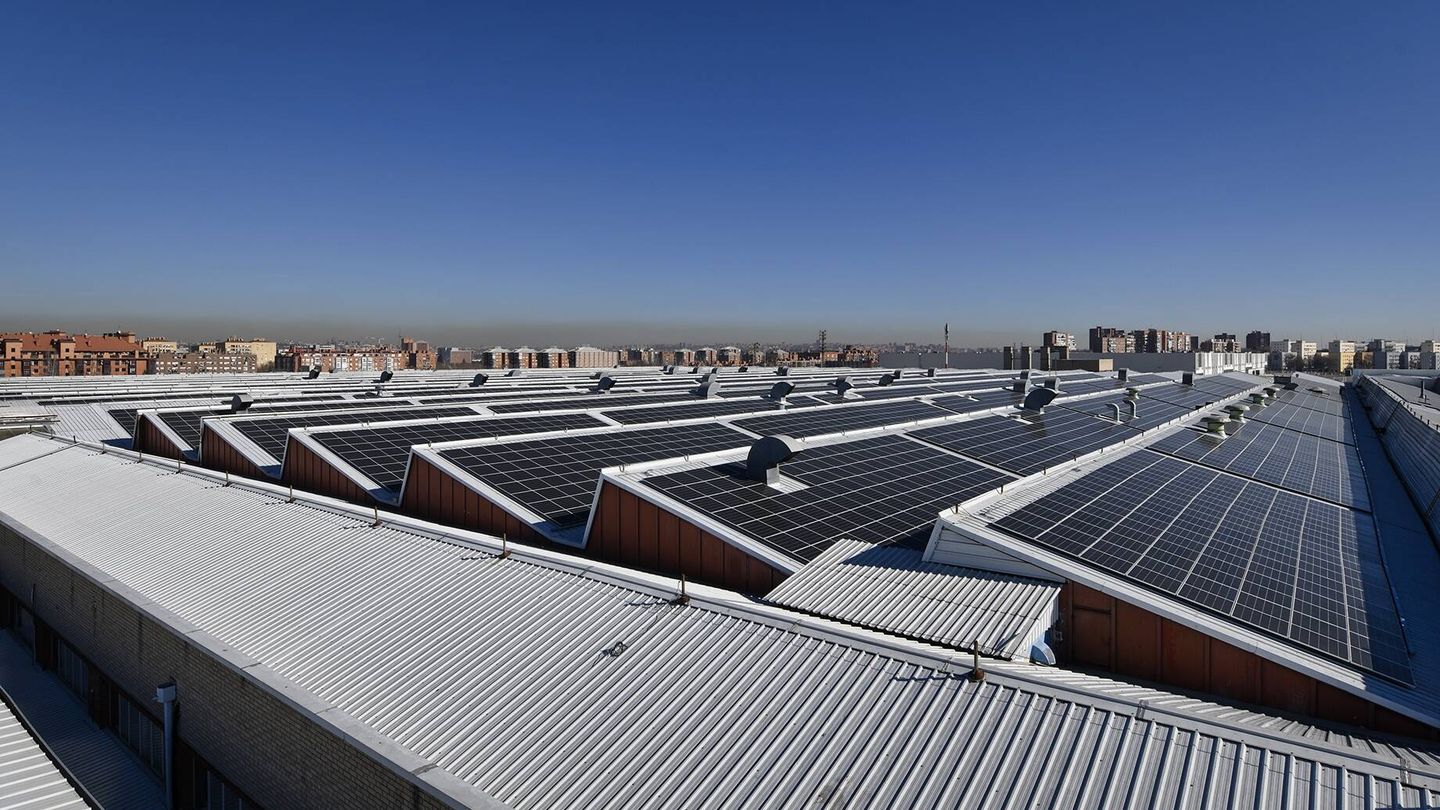 Los 30.000 metros cuadrados de paneles solares están ubicados sobre la cubierta de la nave principal de fabricación.