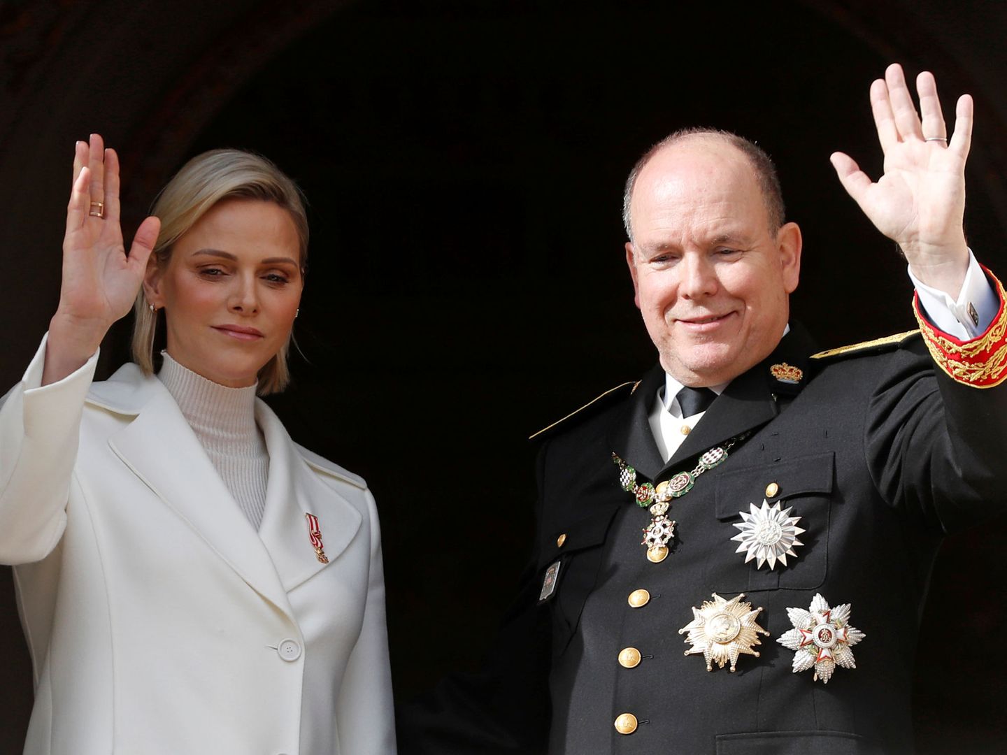 El príncipe Alberto y la princesa Charlène de Mónaco. (Reuters)