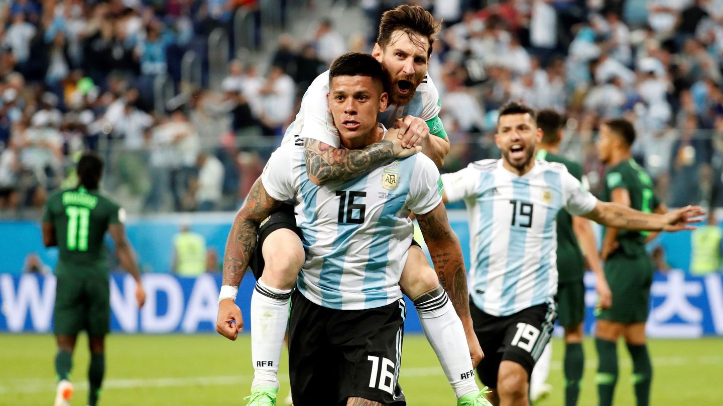 Leo Messi celebra uno de sus goles en el Mundial de Rusia, en 2018. (Reuters)