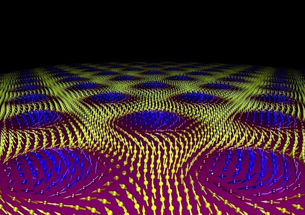 Foto: Los skyrmions son un vórtice de átomos con forma de trenza que surge al aplicar una carga magnética sobre las partículas de ciertos materiales