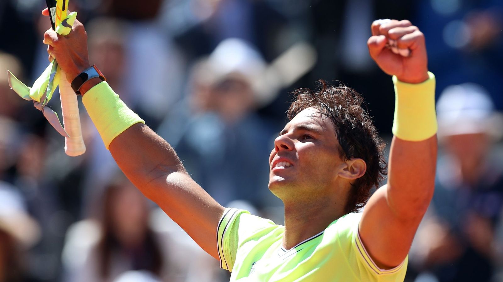 Foto: Rafa Nadal celebra su victoria contra Federer. (EFE)