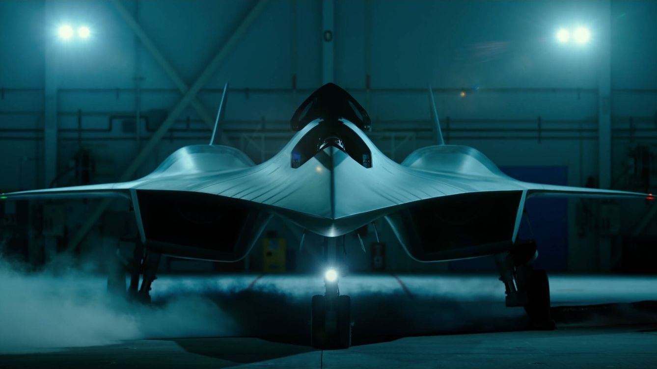 Foto: El Darkstar es un prototipo diseñado por el brazo de tecnología avanzada de Lockheed Martin para la película 'Top Gun 2'.