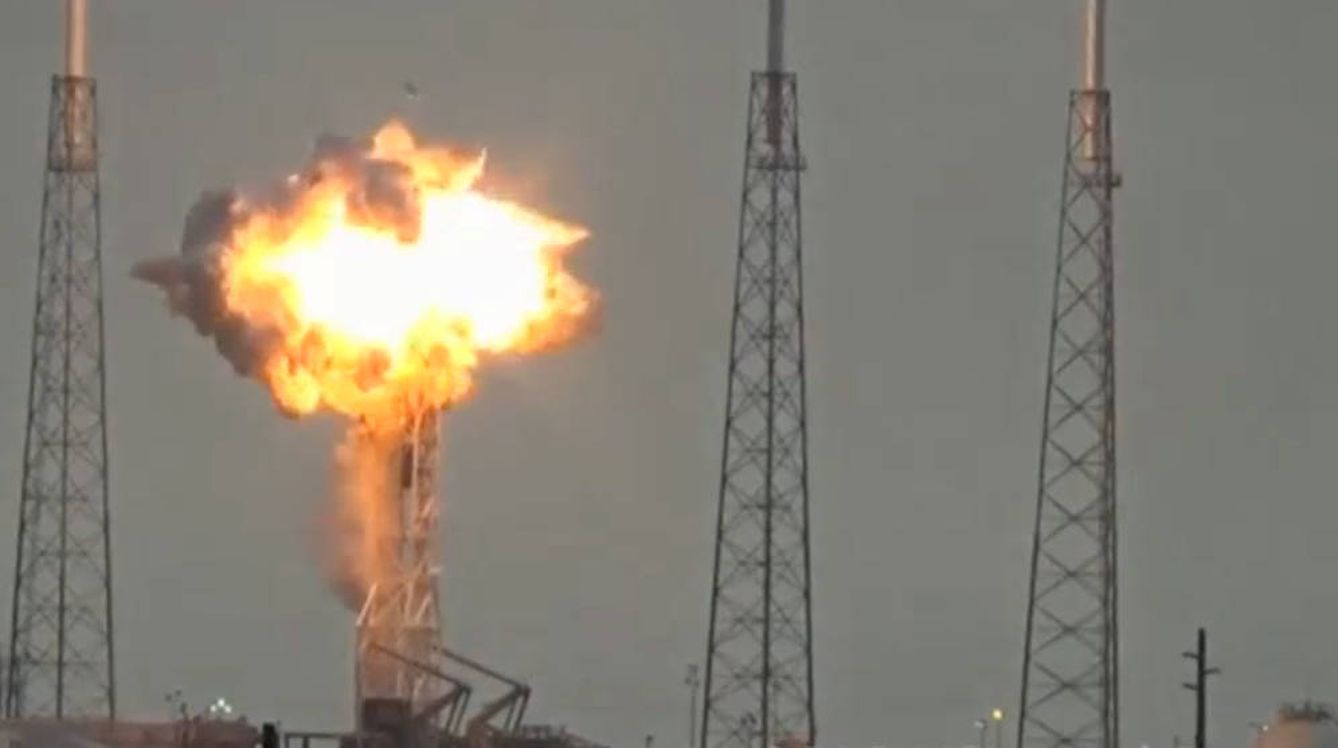 La última explosión del cohete Falcon 9