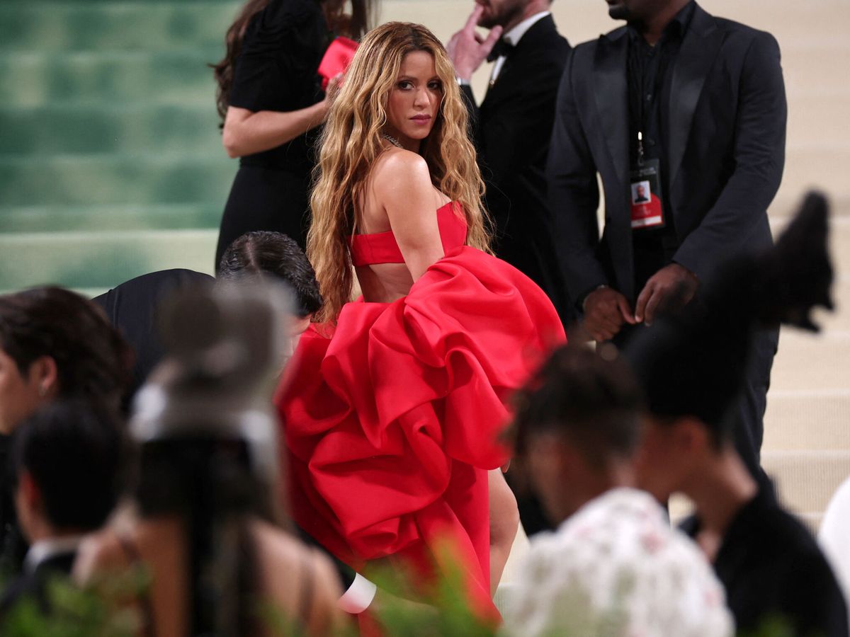 Foto: Shakira en la Met Gala. (REUTERS/ Carlos Barria)