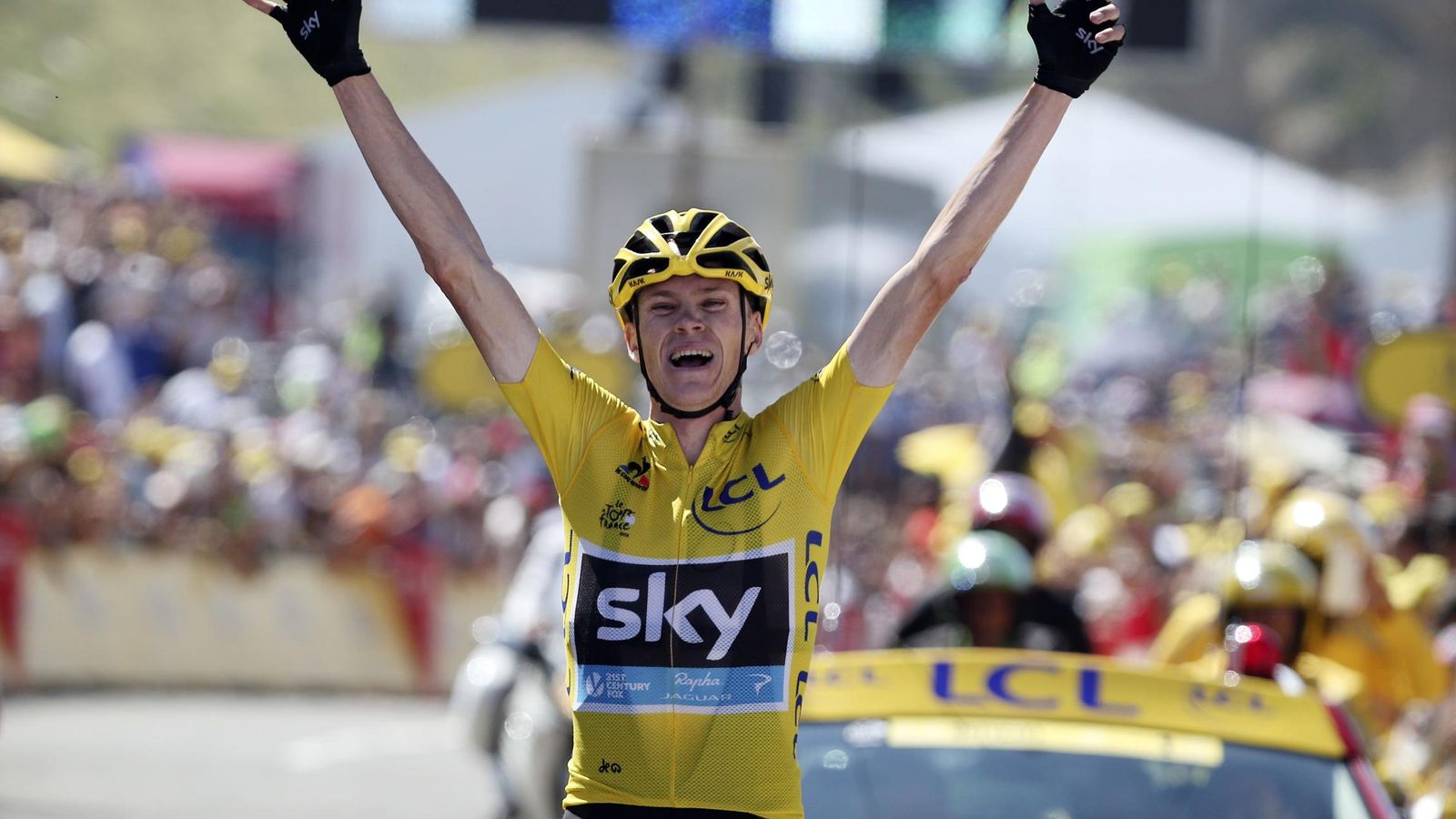 Foto: Froome consiguió en La Pierre Saint-Martin su quinto triunfo de etapa en el Tour de Francia (Reuters)