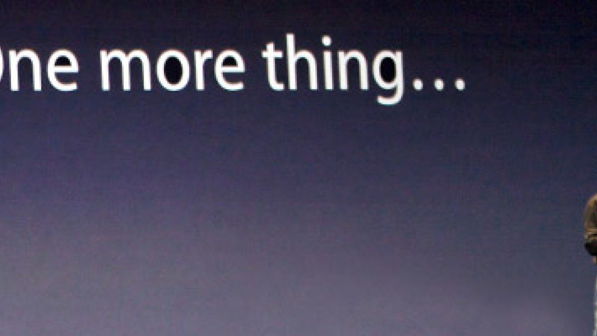 Steve Jobs: "One more thing..."