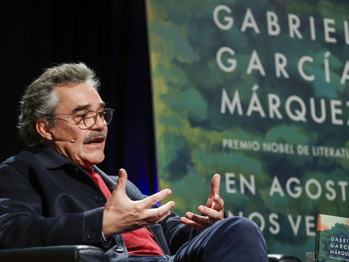 Foto: Uno de los hijos de García Márquez, durante la presentación de  la novela inédita de su padre, 'En agosto nos vemos'. EFE