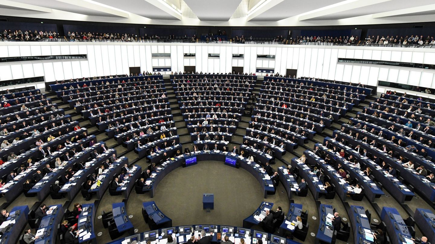 Pleno del Parlamento Europeo en Estrasburgo, Francia. (EFE)