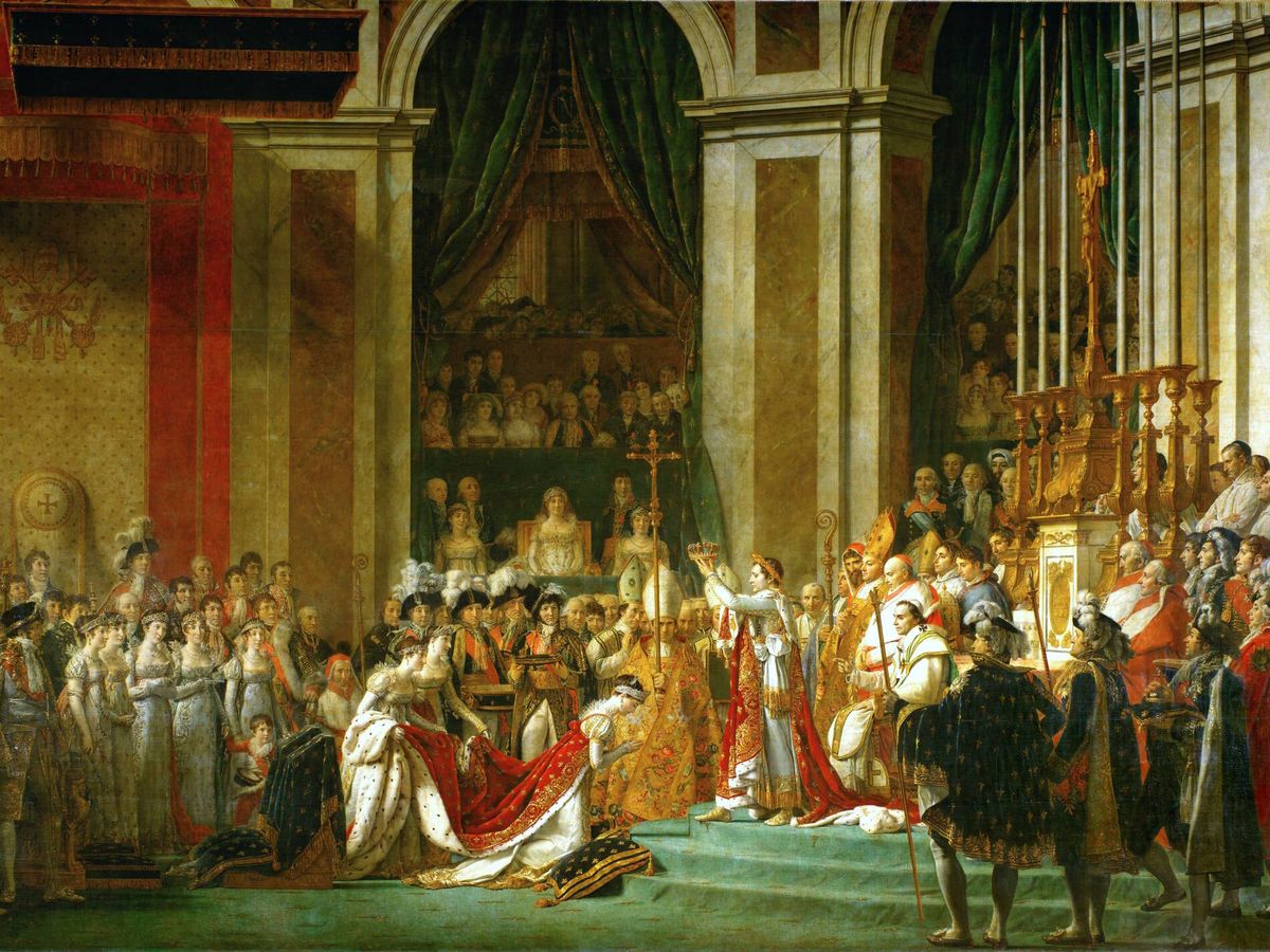 Foto: 'Le Sacre de Napoleón'. Jacques-Louis David. 1808. Musée du Louvre.