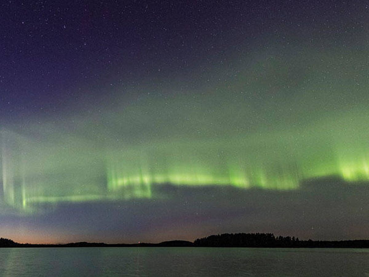 Foto: El nuevo tipo de aurora boreal. Foto: Kari Saari / Universidad de Helsinki