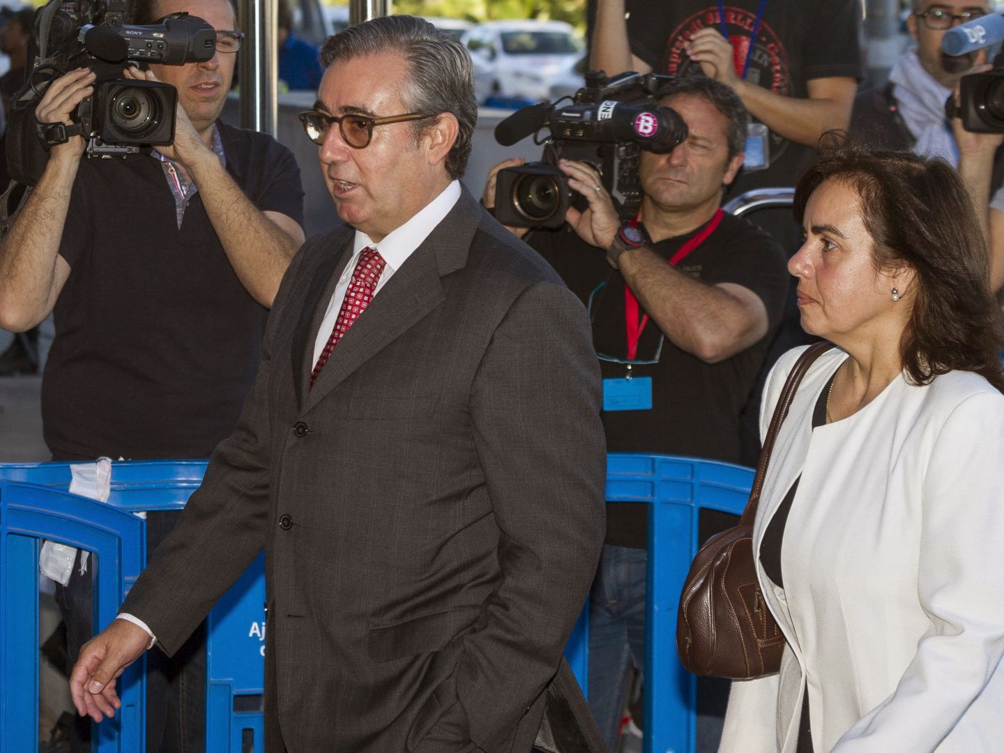 Diego Torres y su mujer, Ana María Tejeiro, en Palma (EFE)