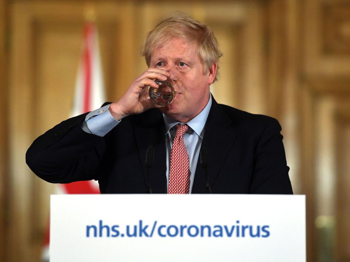 Foto: Rueda de prensa sobre el coronavirus en Reino Unido. (EFE)