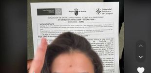 Post de Una 'tiktoker' reacciona al examen de Lengua de la EvAU en Murcia ante una pregunta sobre ella