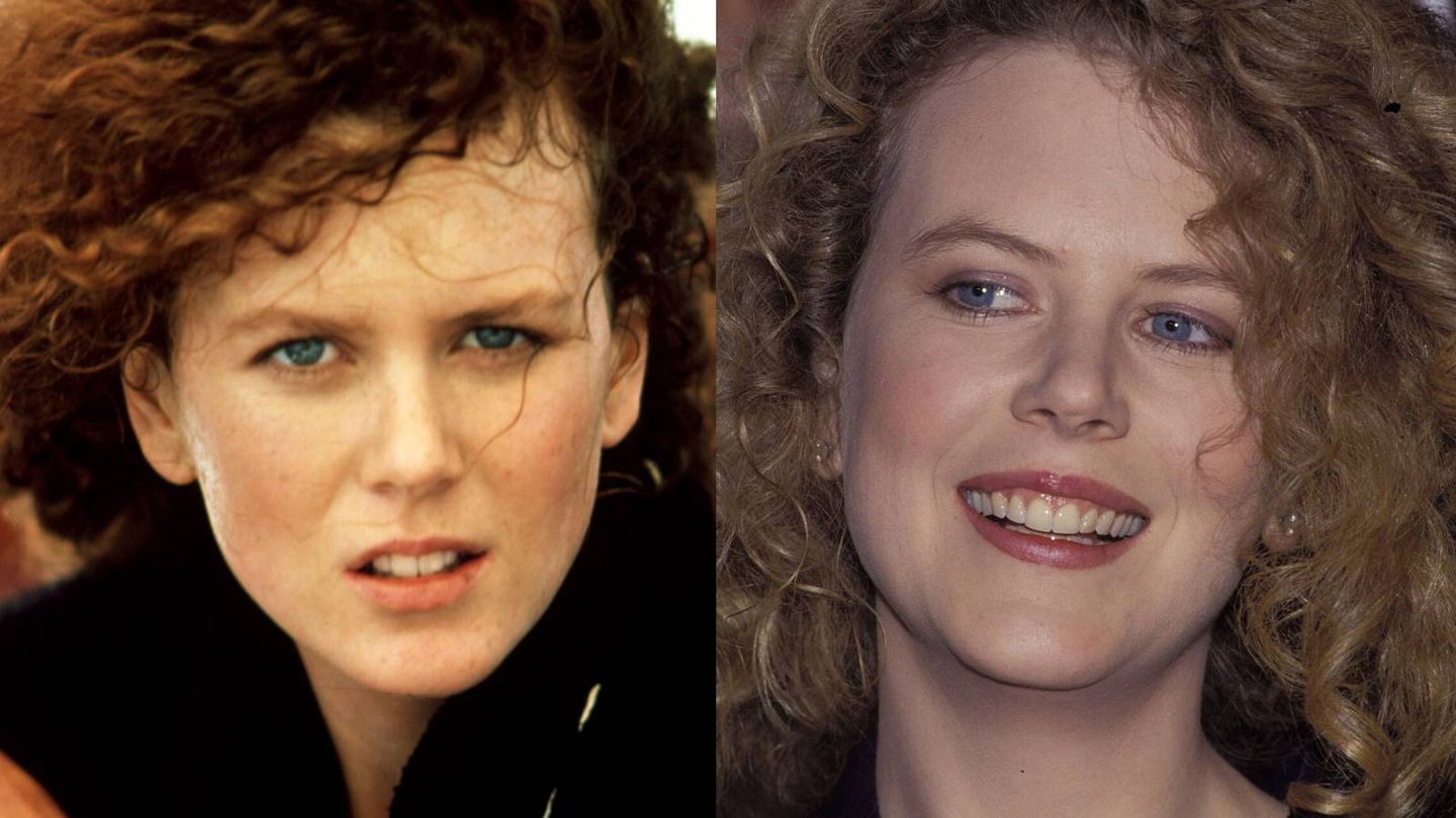 Nicole Kidman, en 1989 y 1992 (Cordon Press / Getty)