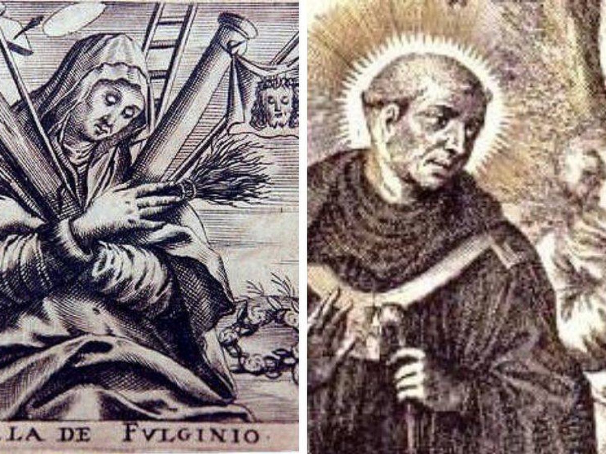 Foto: Santa Ángela de Foligno y San Rigoberto de Reims