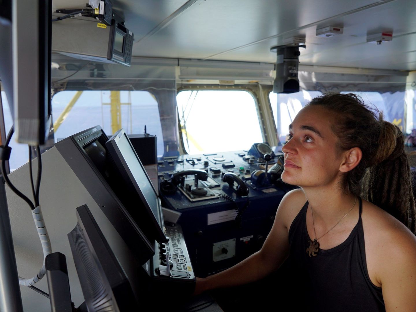 La capitana del barco de la ONG alemana Sea Watch, Carola Rackete. (EFE)