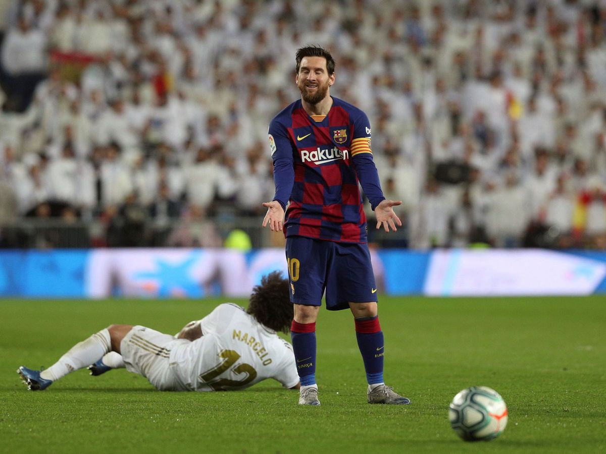 Foto: Leo Messi durante el último Clásico en el Santiago Bernabéu. (EFE)