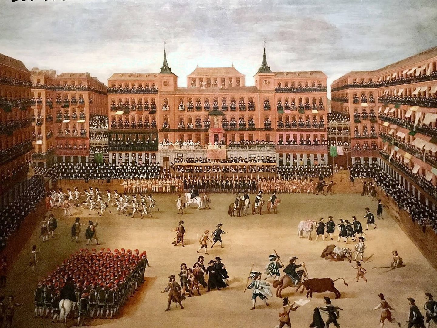 Toros en la Plaza Mayor. (Colección Pérez Simón)