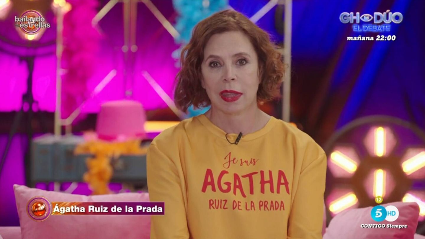 Ágatha Ruiz de la Prada, en su vídeo de presentación de 'Bailando con las estrellas'. (Mediaset)
