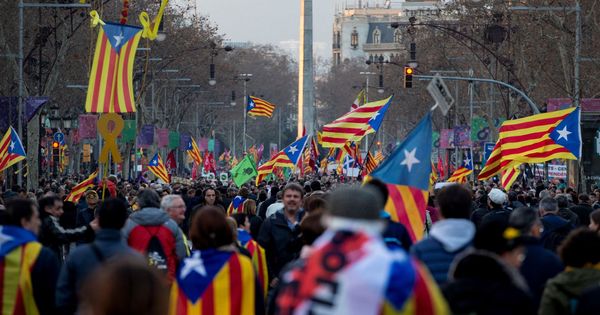Foto: Manifestación independentista en Barcelona. (EFE)