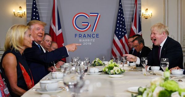 Foto: Reunión bilateral entre el 'premier' británico Boris Johnson y Donald Trump, presidente de los Estados Unidos. (Reuters)